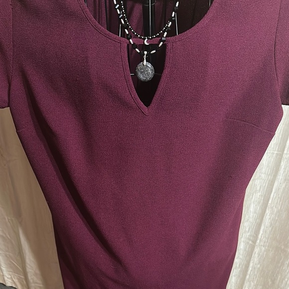 Merona Maroon Dress Size XL - Picture 6 of 8